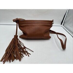 Ala Pilar Brown Leather Crossbody Bag